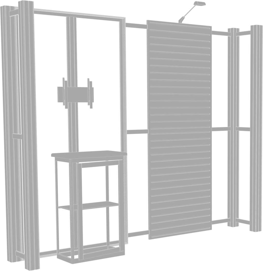 10ft x 10ft Hybrid Pro Modular Backwall Kit 08 (Graphic Package)