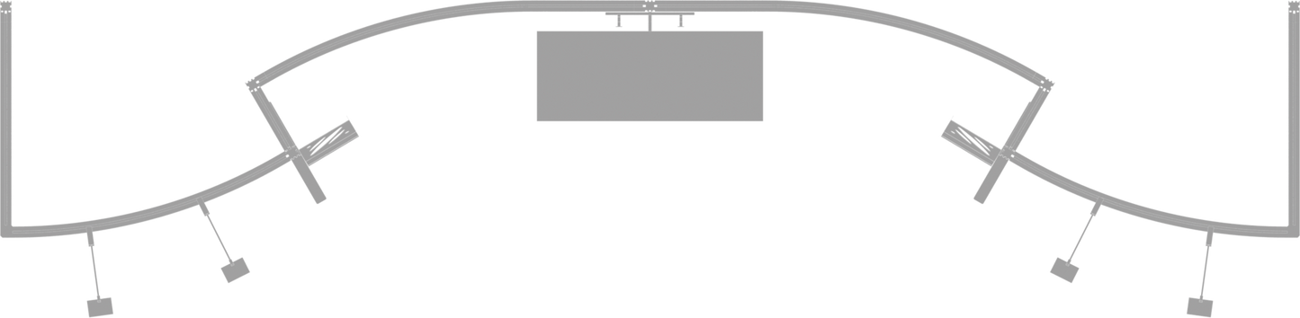 20ft x 10ft Hybrid Pro Modular Backwall Kit 10 (Graphic Package)