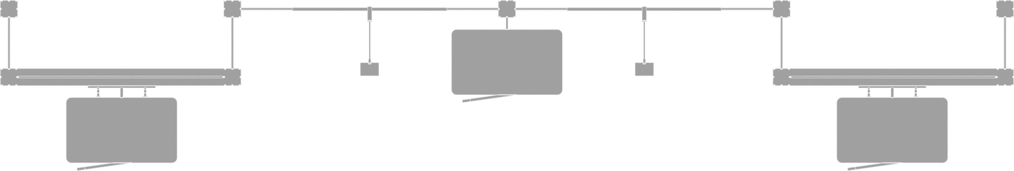 20ft x 10ft Hybrid Pro Modular Backwall Kit 16 (Hardware Only)