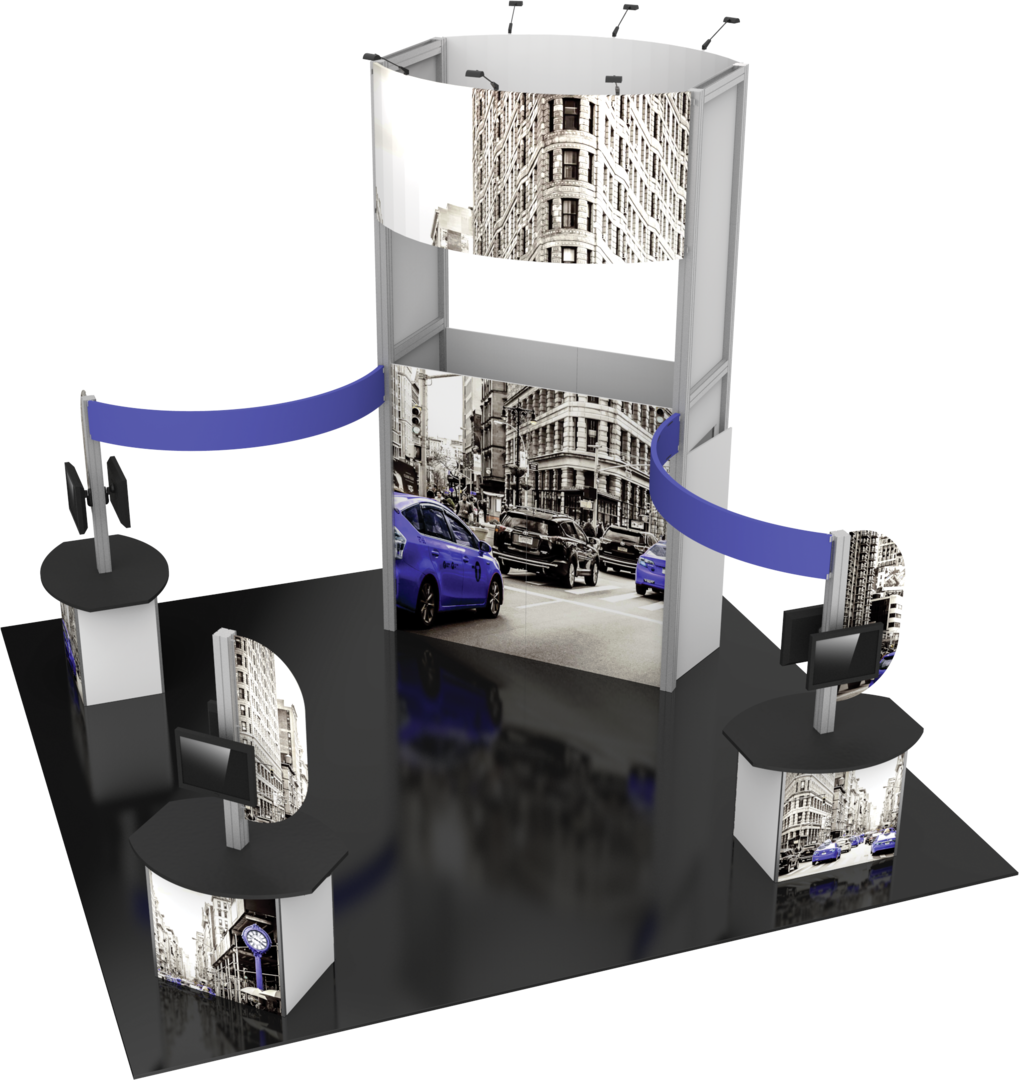 20ft x 20ft Hybrid Pro Modular Island Kit 17 (Graphic Package)