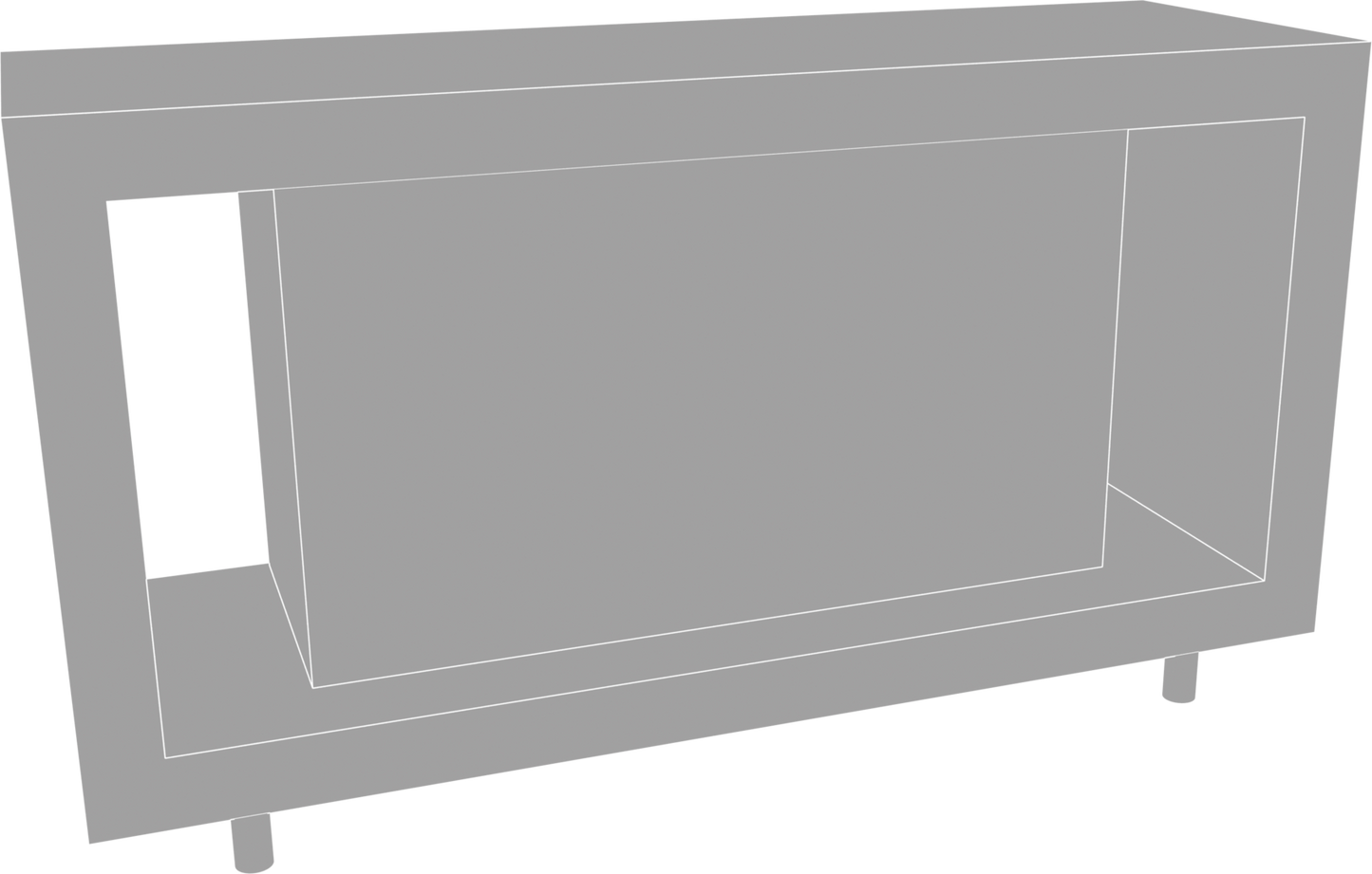 6ft x 3.5ft Hybrid Pro Modular Counter 02 Backlit (Graphic Only)