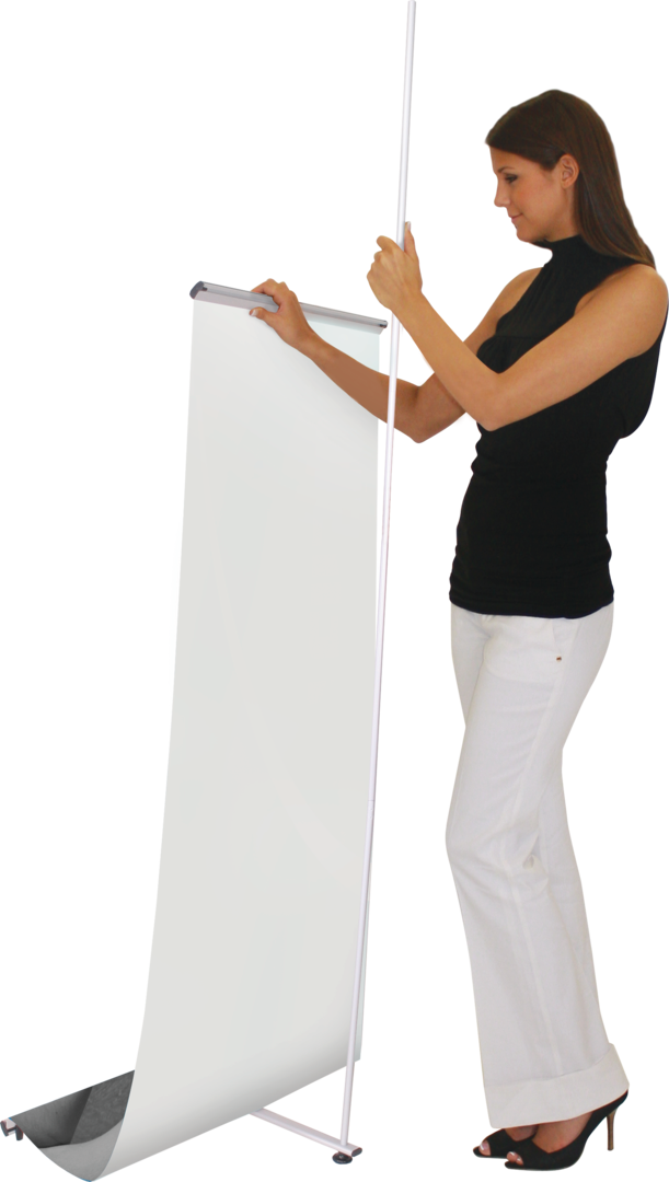 31in x 77in Lightning Spring Back Banner Stand (Vinyl Graphic Package)