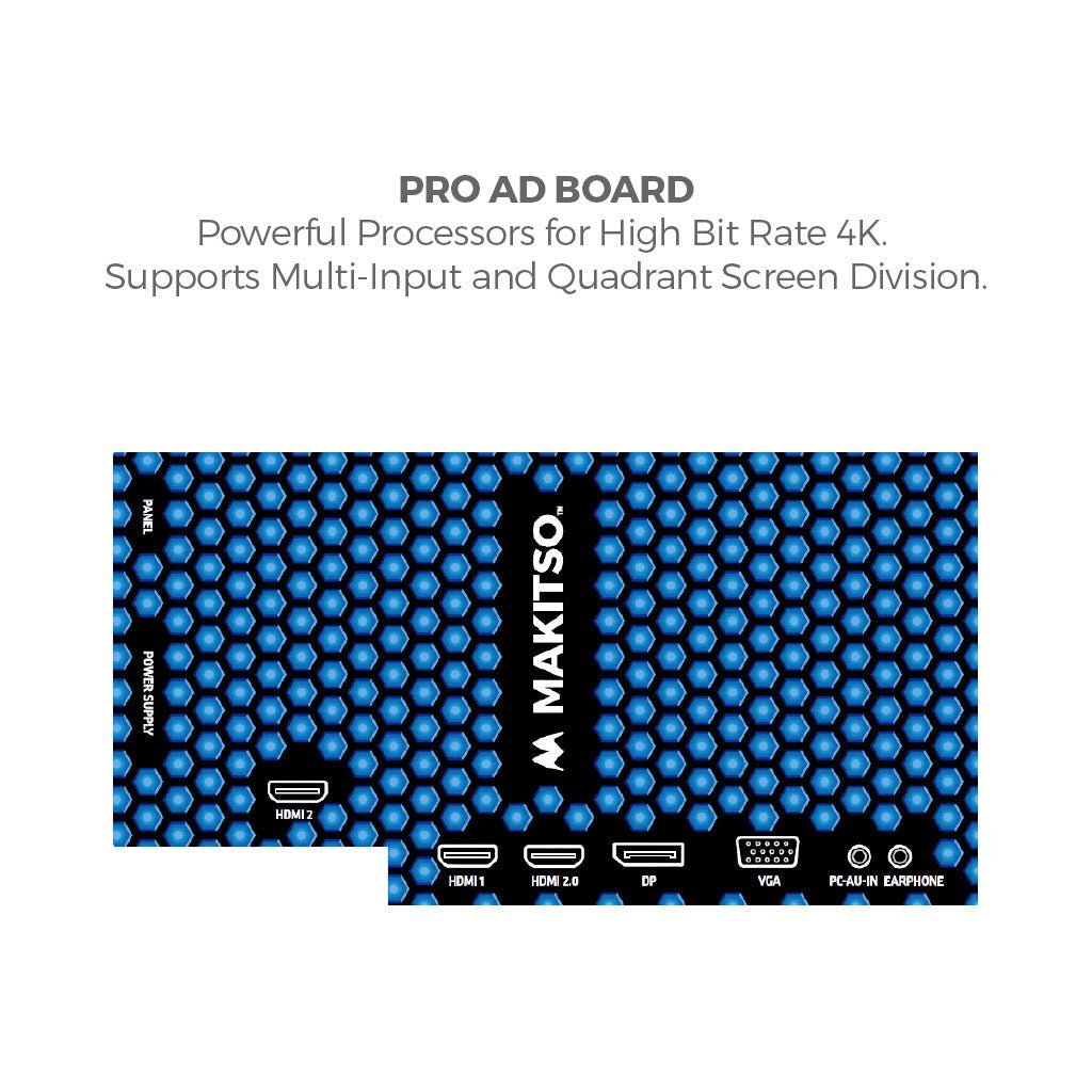 Makitso Blade 50" Pro 4K UHD Digital Signage Kiosk - All4Displays