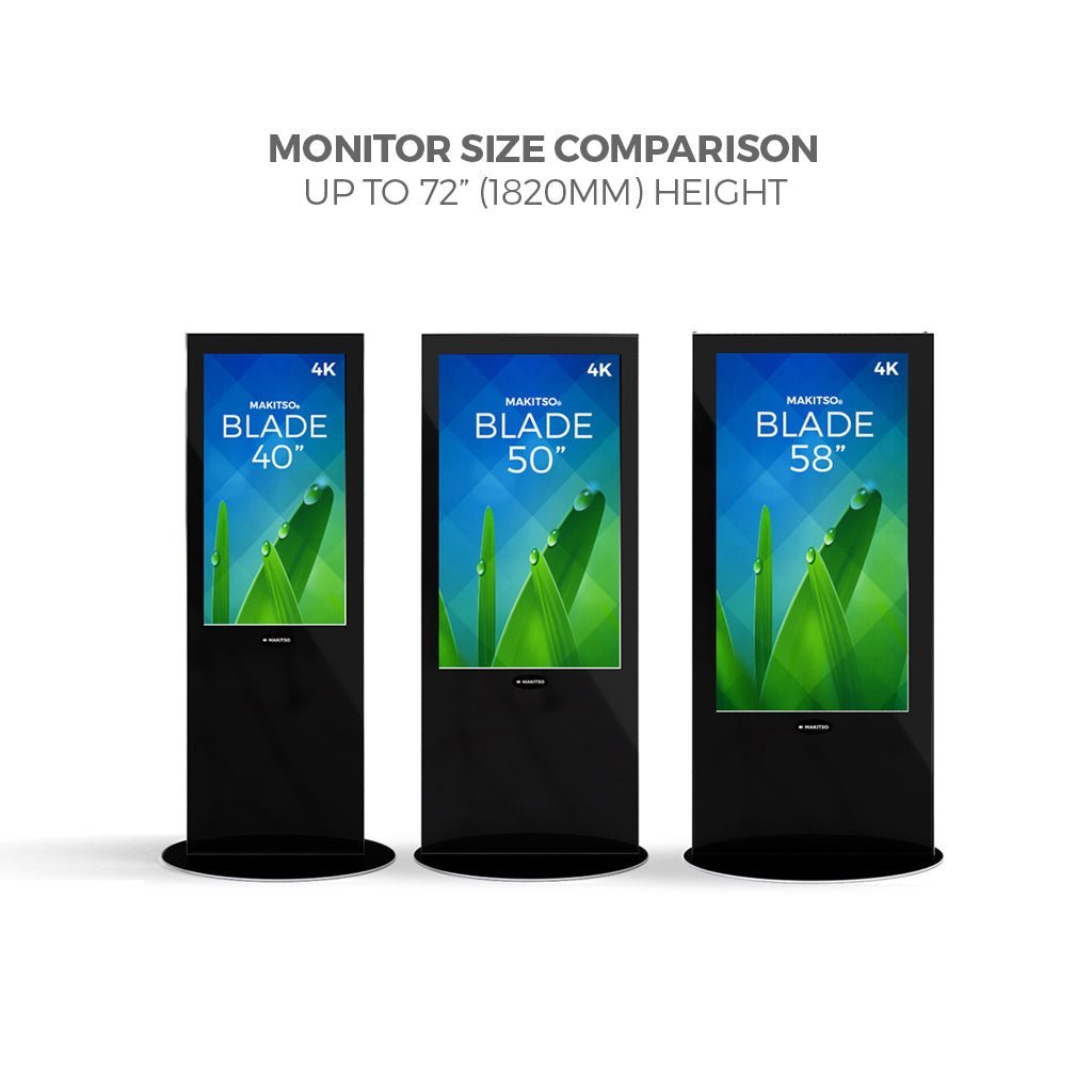 Makitso Blade 50" Pro 4K UHD Digital Signage Kiosk - All4Displays