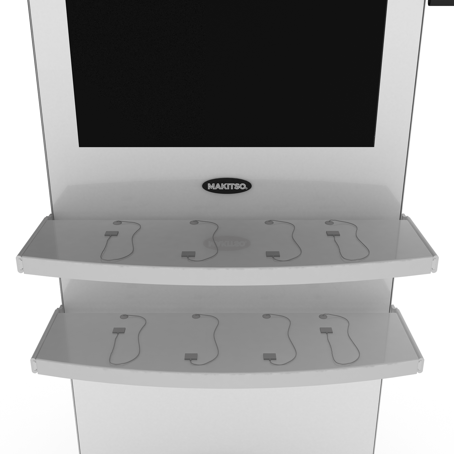 Makitso® Blade Rectangular Shelf with Charger - All4Displays