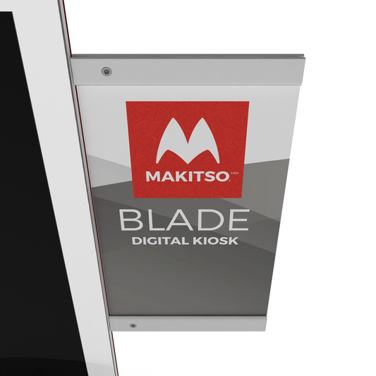 Makitso® Blade Side Bar with Banner Print - All4Displays