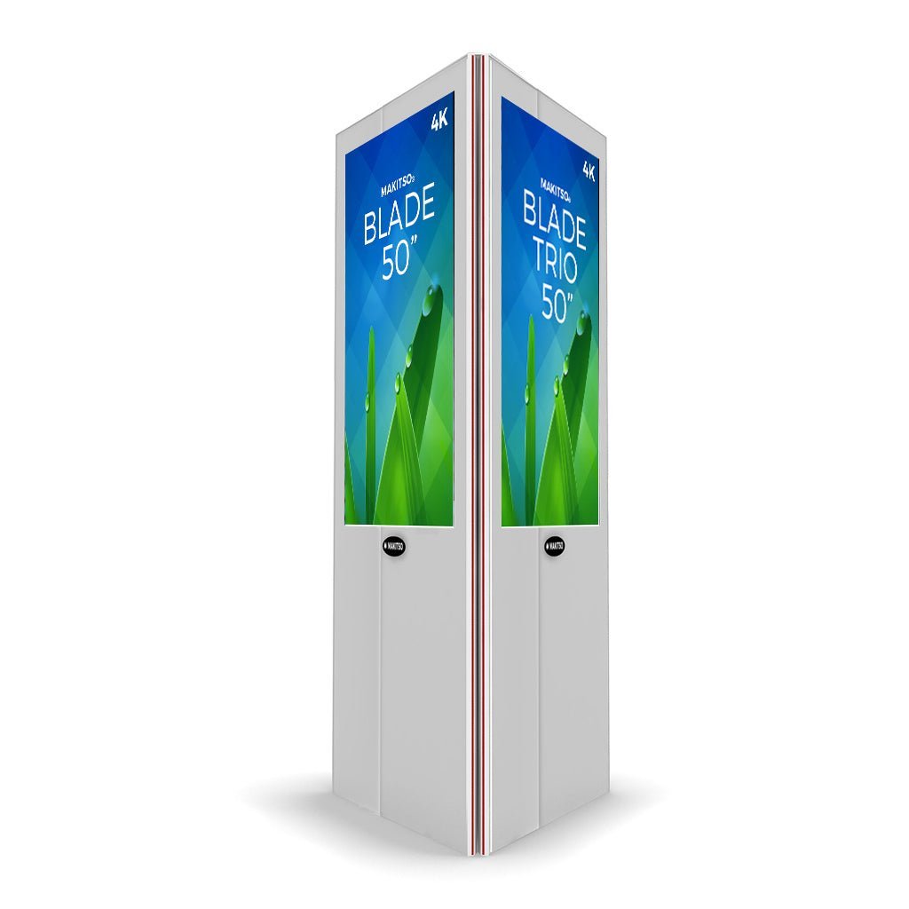 Makitso Blade Trio 50" Pro 4K UHD Digital Signage Kiosk - All4Displays