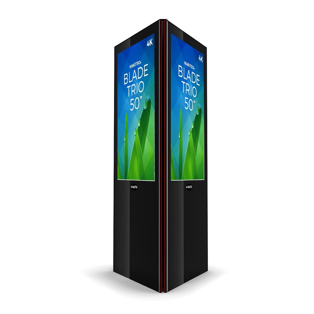 Makitso Blade Trio 50" Pro 4K UHD Digital Signage Kiosk - All4Displays