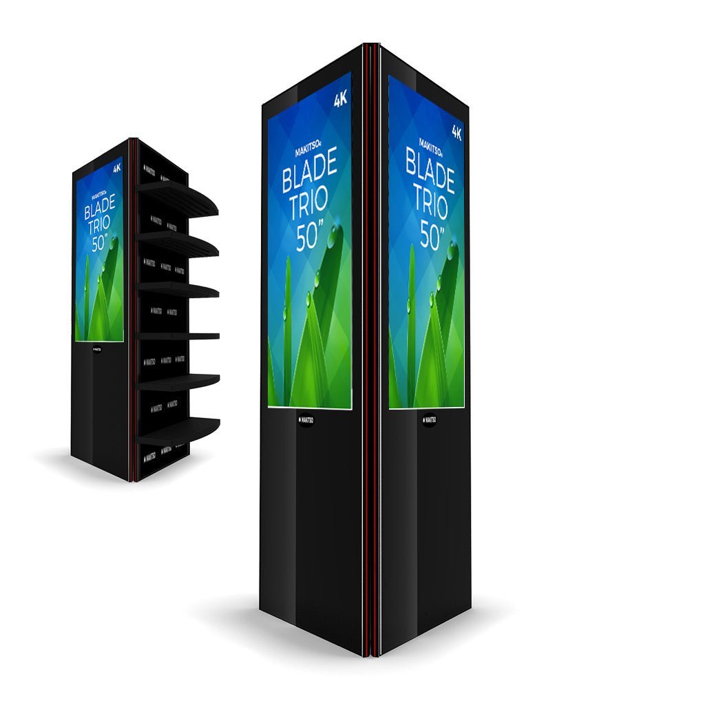 Makitso Blade Trio 50" Pro 4K UHD Digital Signage Kiosk - All4Displays