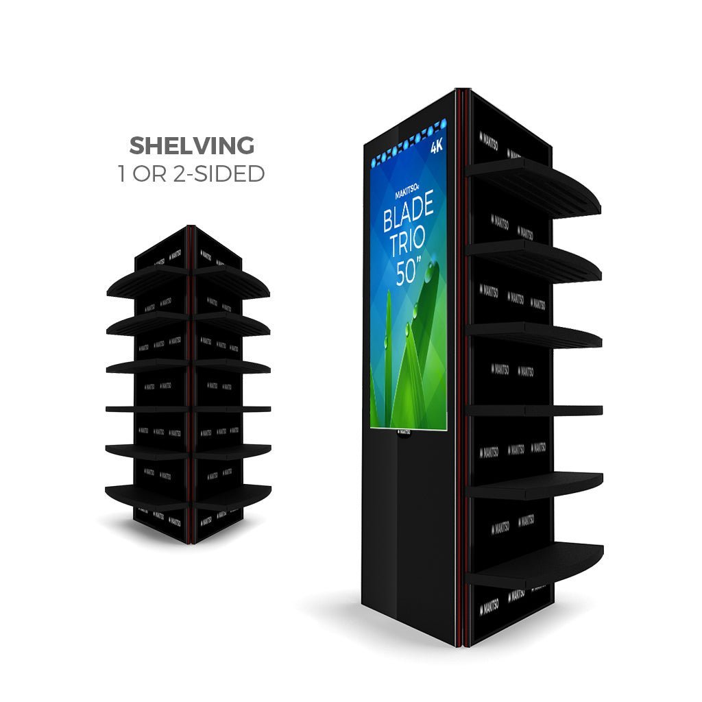 Makitso Blade Trio 50" Pro 4K UHD Digital Signage Kiosk - All4Displays