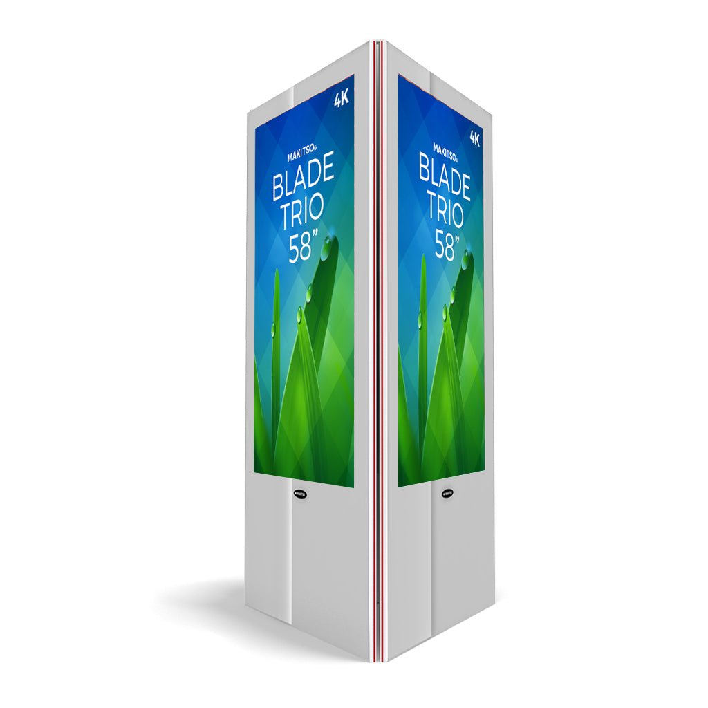 Makitso Blade Trio 58" Pro 4K UHD Digital Signage Kiosk - All4Displays