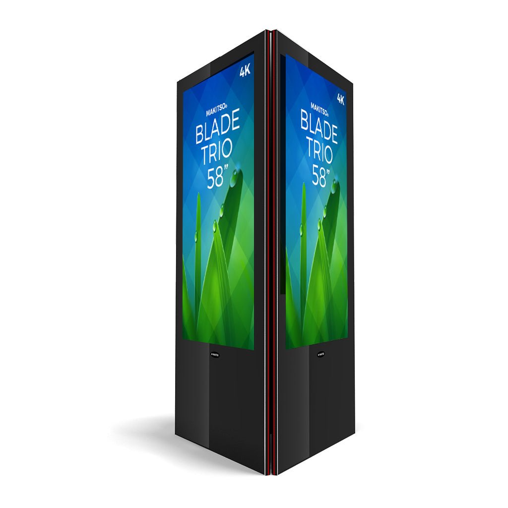 Makitso Blade Trio 58" Pro 4K UHD Digital Signage Kiosk - All4Displays