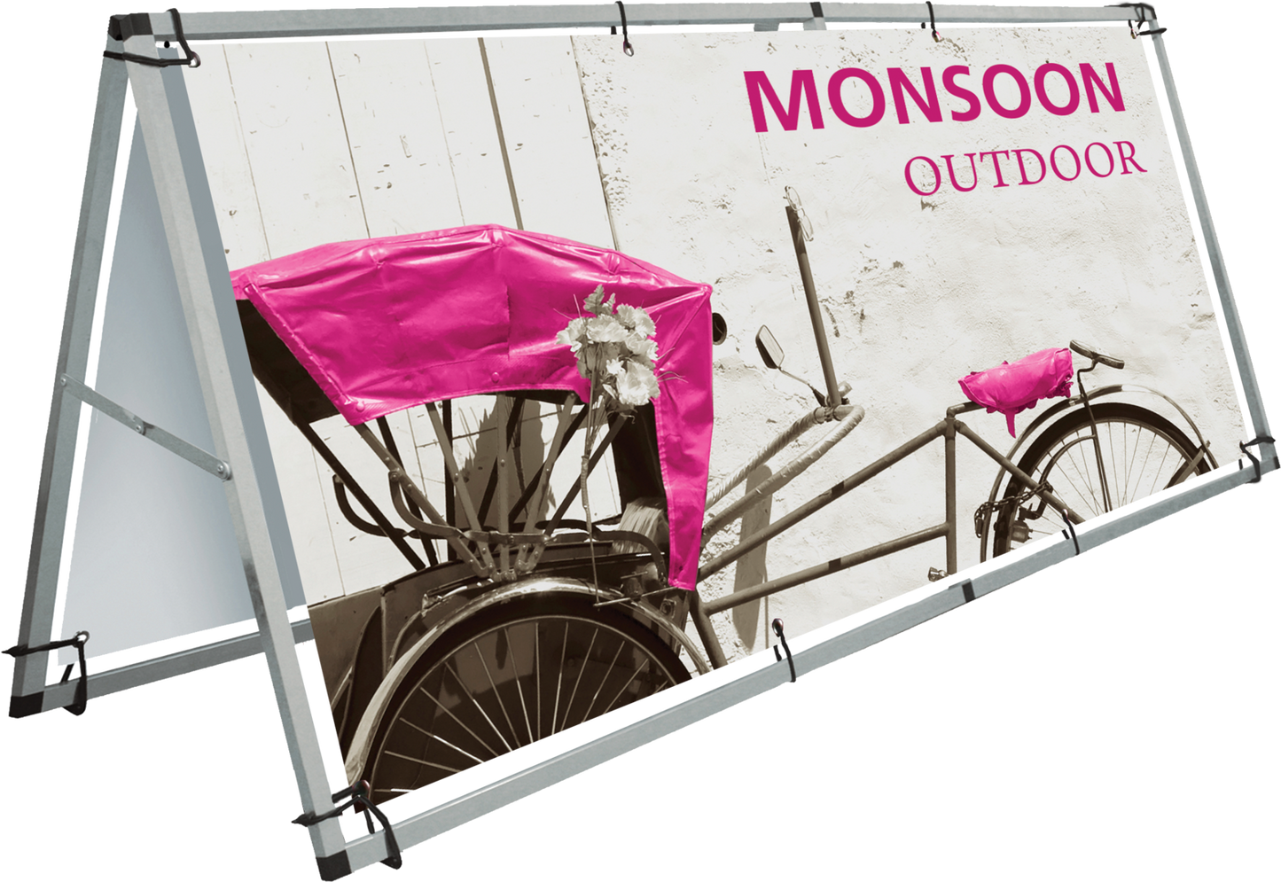 8ft x 3ft Monsoon Outdoor A-frame Sign Stand (Hardware Only)