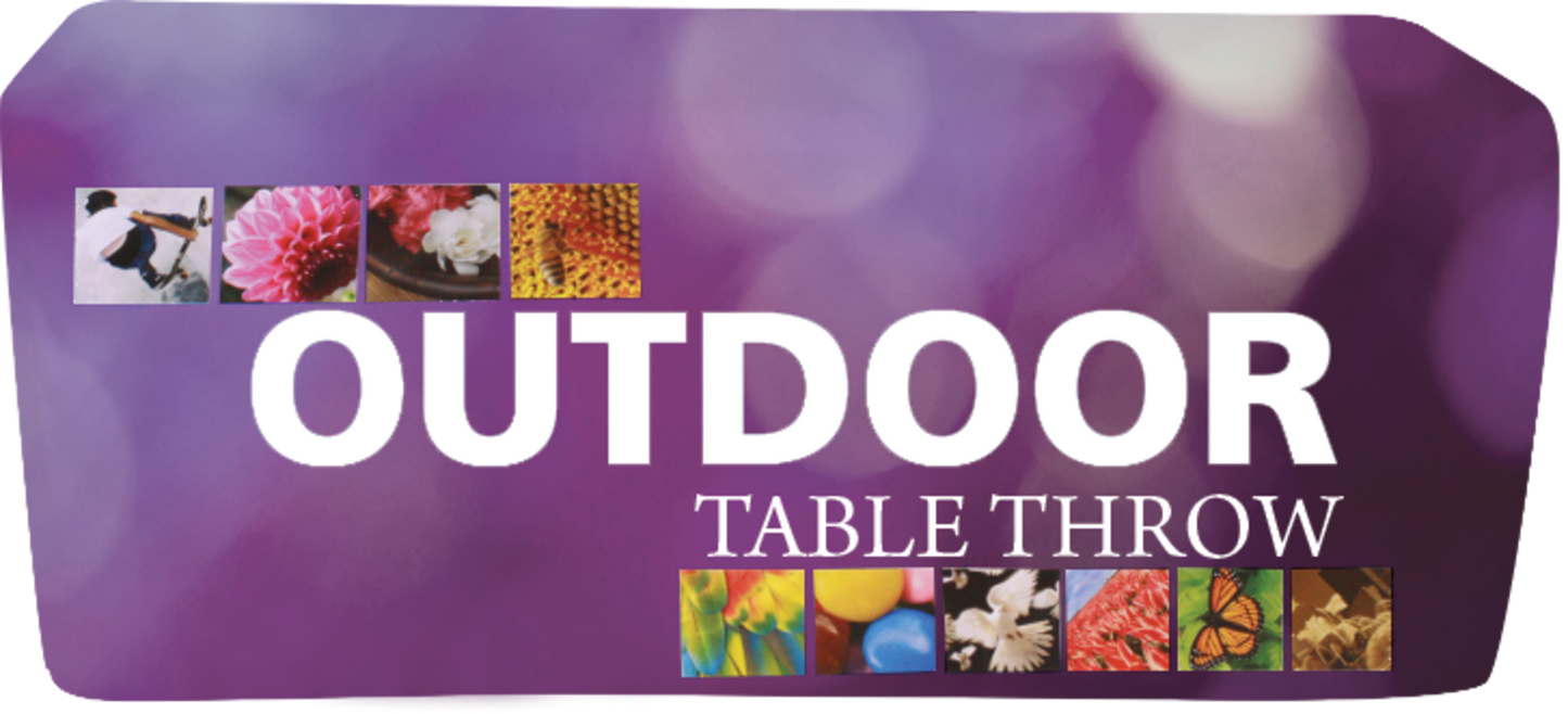 8ft Fitted Dye-Sub Outdoor Table Throw Full