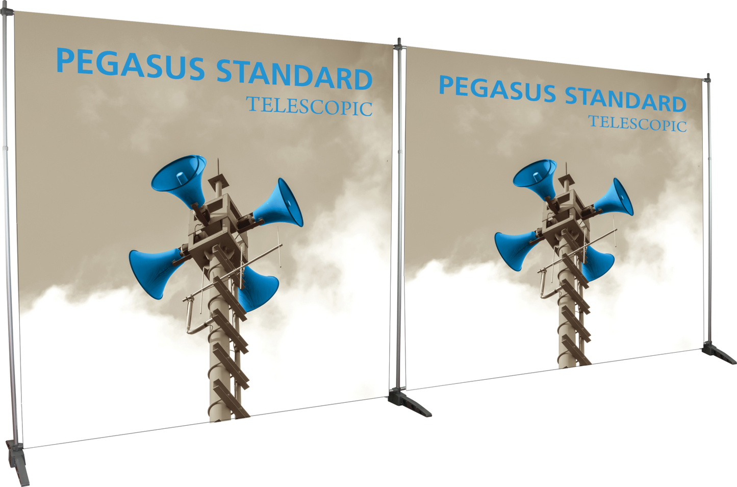 8ft x 8ft Pegasus Standard Telescopic Banner Stand (Oxford Fabric Graphic Package)