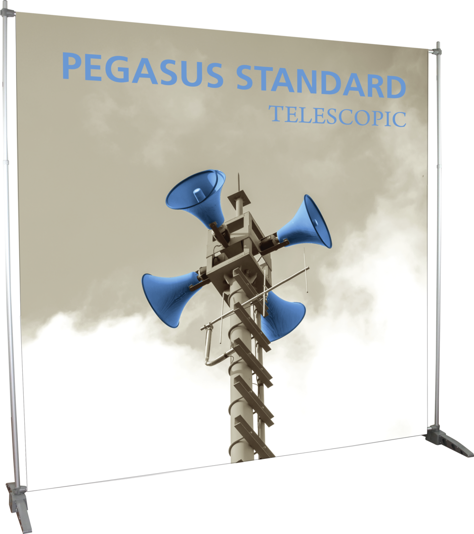 8ft x 8ft Pegasus Standard Telescopic Banner Stand (Oxford Fabric Graphic Only)