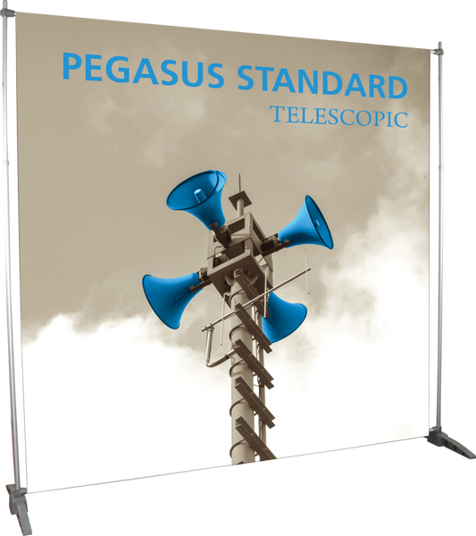 8ft x 8ft Pegasus Standard Telescopic Banner Stand (Oxford Fabric Graphic Package)