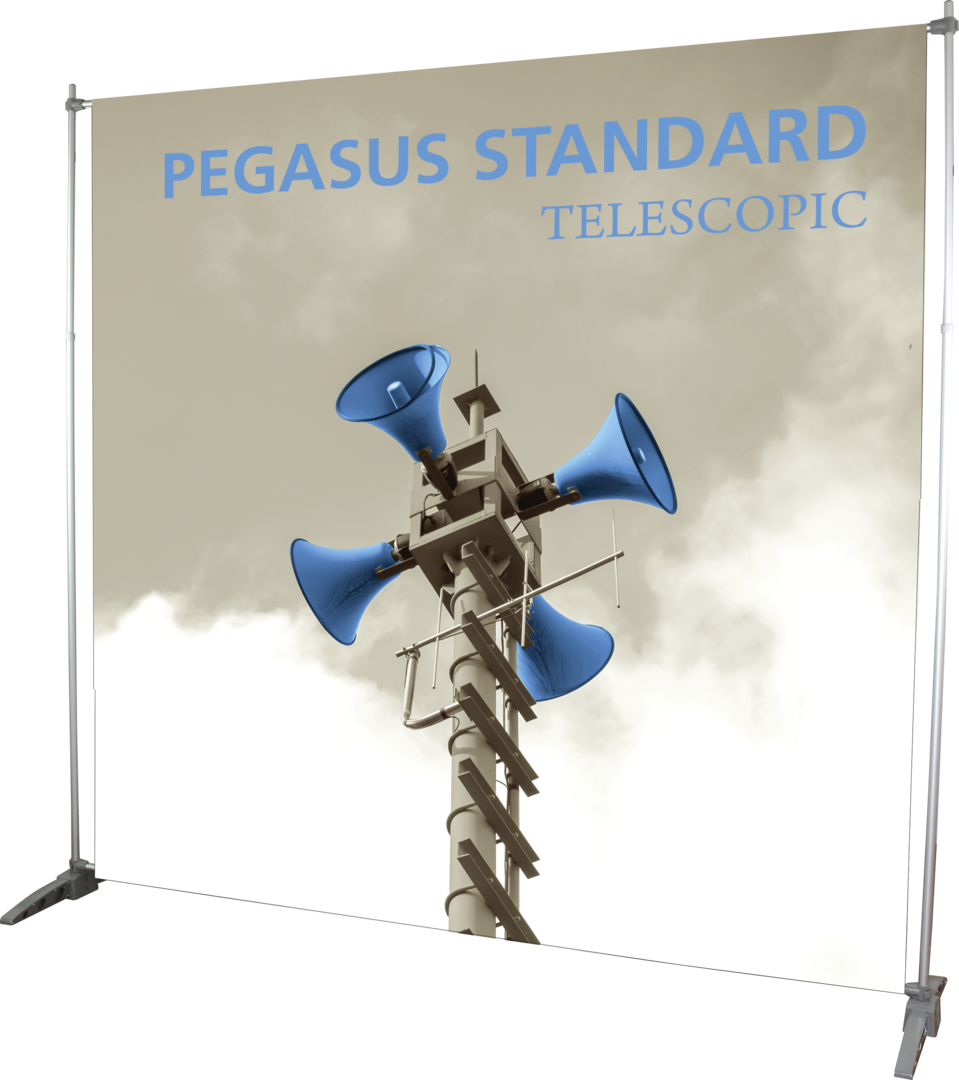 8ft x 8ft Pegasus Standard Telescopic Banner Stand (Oxford Fabric Graphic Only)