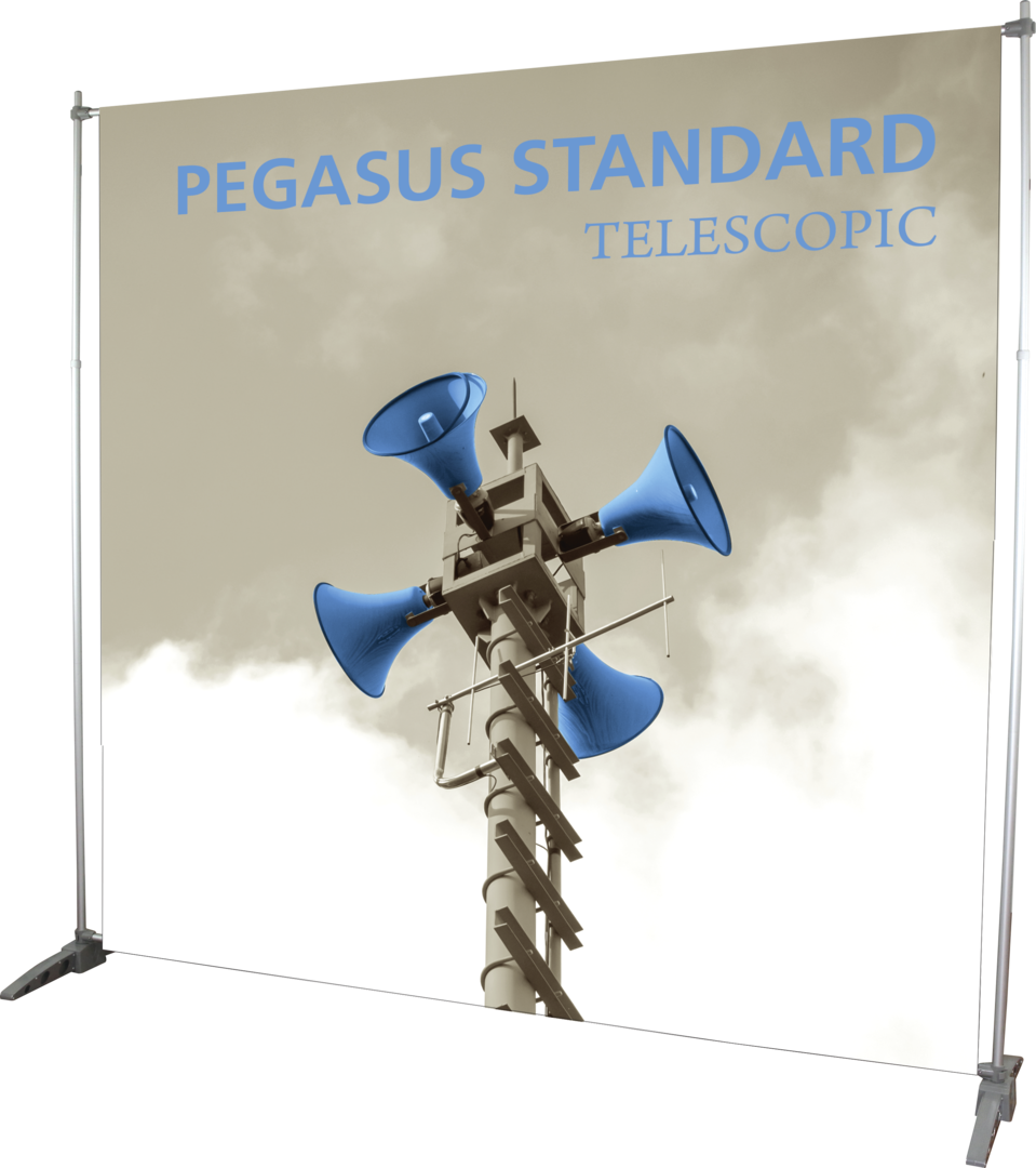 8ft x 8ft Pegasus Standard Telescopic Banner Stand (Vinyl Graphic Package)