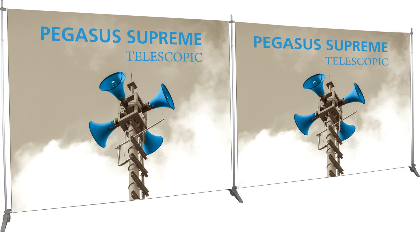 10ft x 10ft Pegasus Supreme Telescopic Banner Stand (Oxford Fabric Graphic Only)
