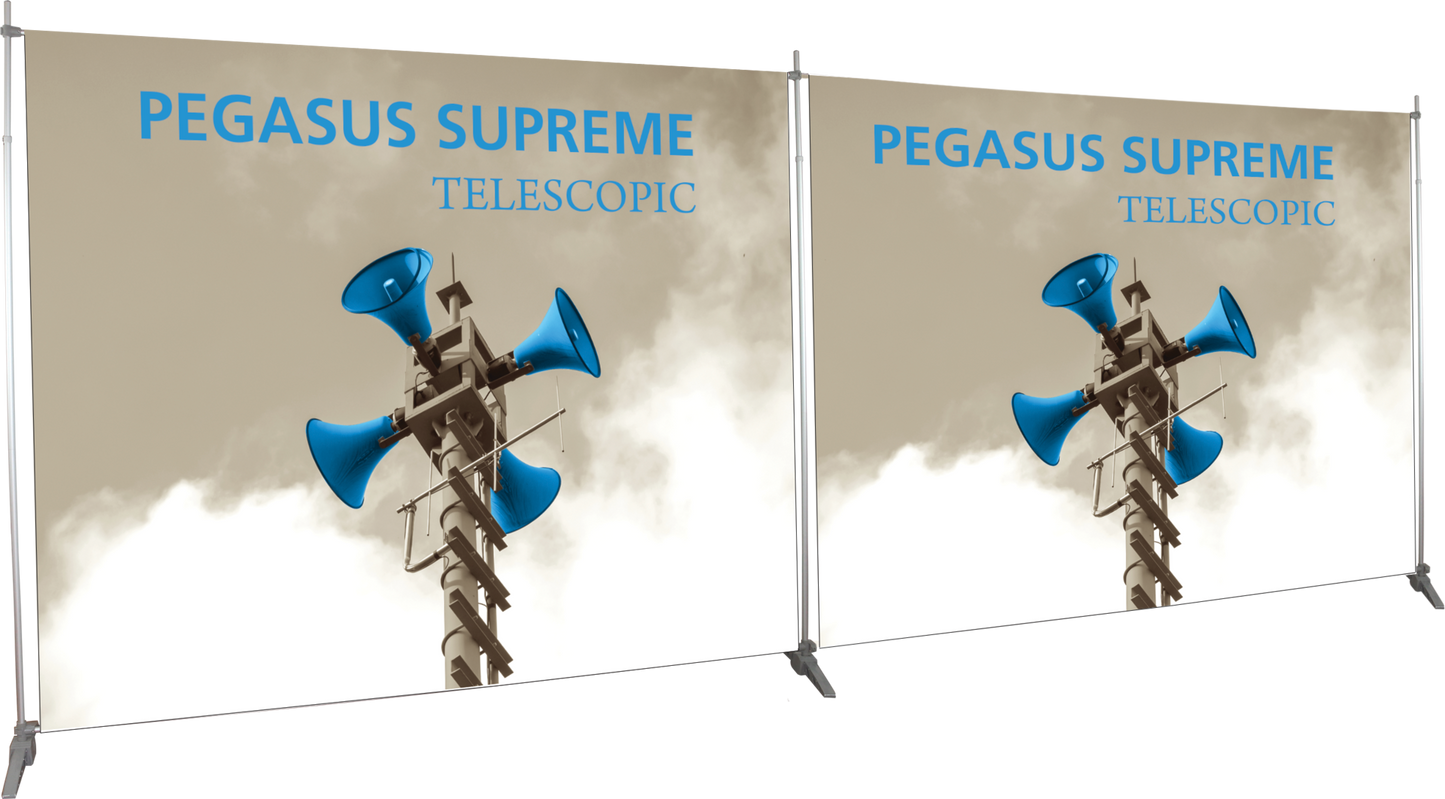 10ft x 8ft Pegasus Supreme Telescopic Banner Stand (Vinyl Graphic Only)