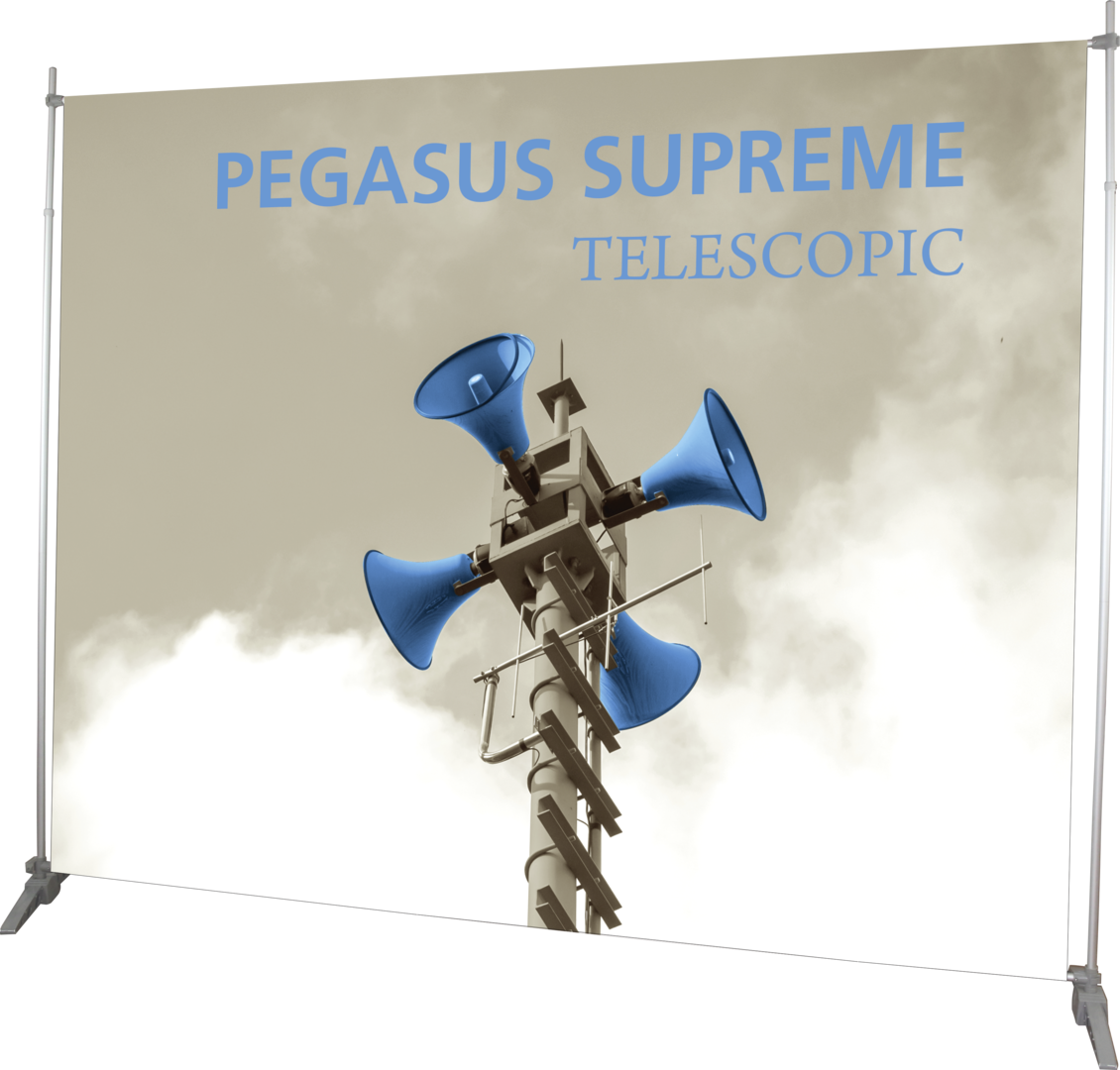 8ft x 10ft Pegasus Supreme Telescopic Banner Stand (Oxford Fabric Graphic Only)