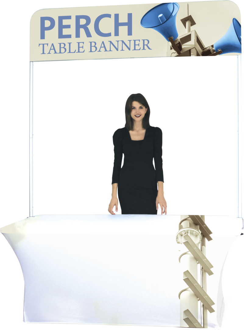 6ft Perch Table Pole Banner Display (Medium Graphic Package)