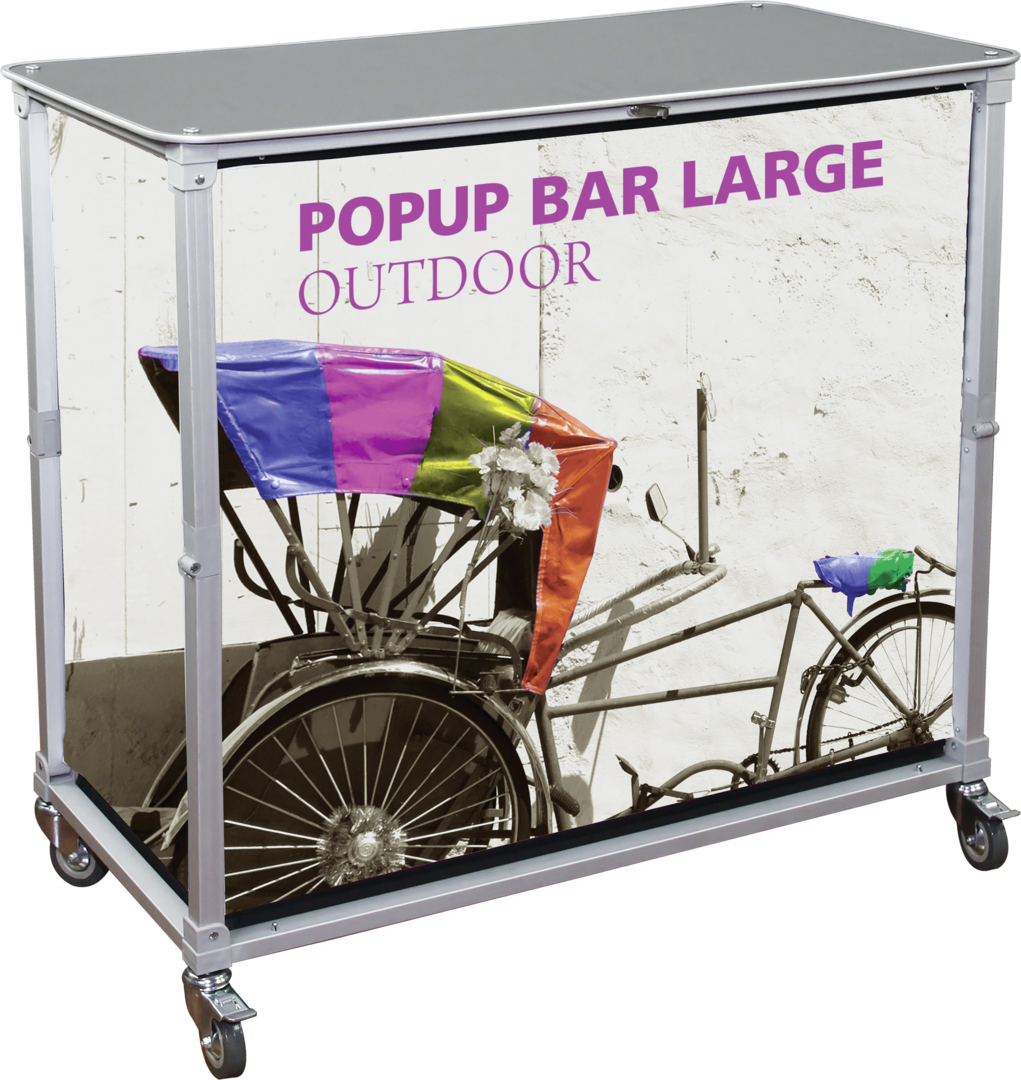 Portable Popup Bar Large (Graphic Package)