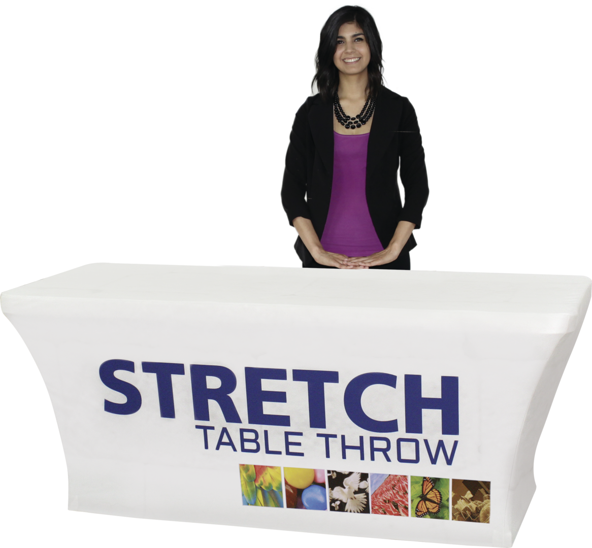 4ft Stretch Dye Sub Table Throw Full