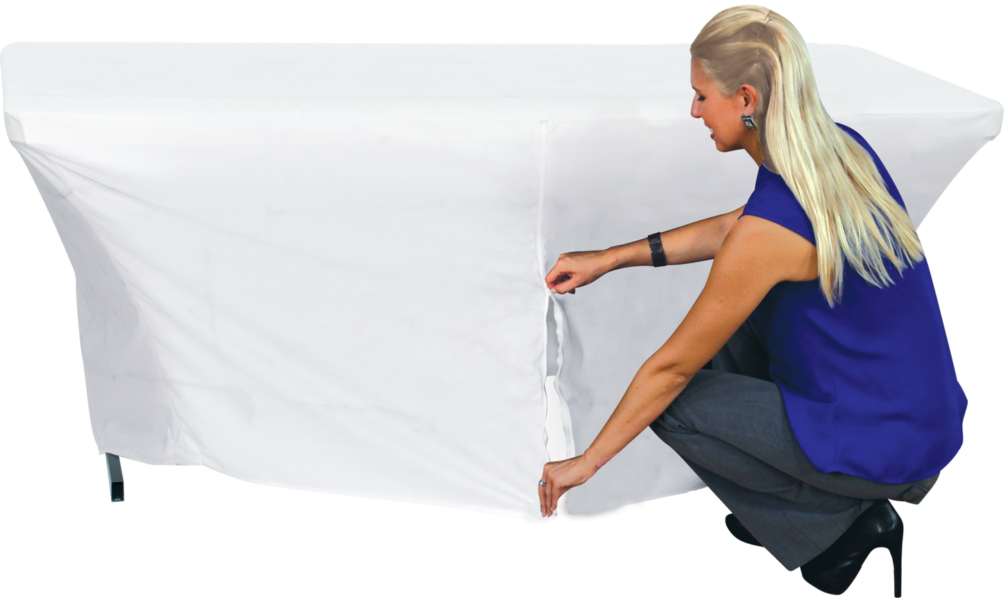 6ft Stretch Dye Sub Table Throw Full