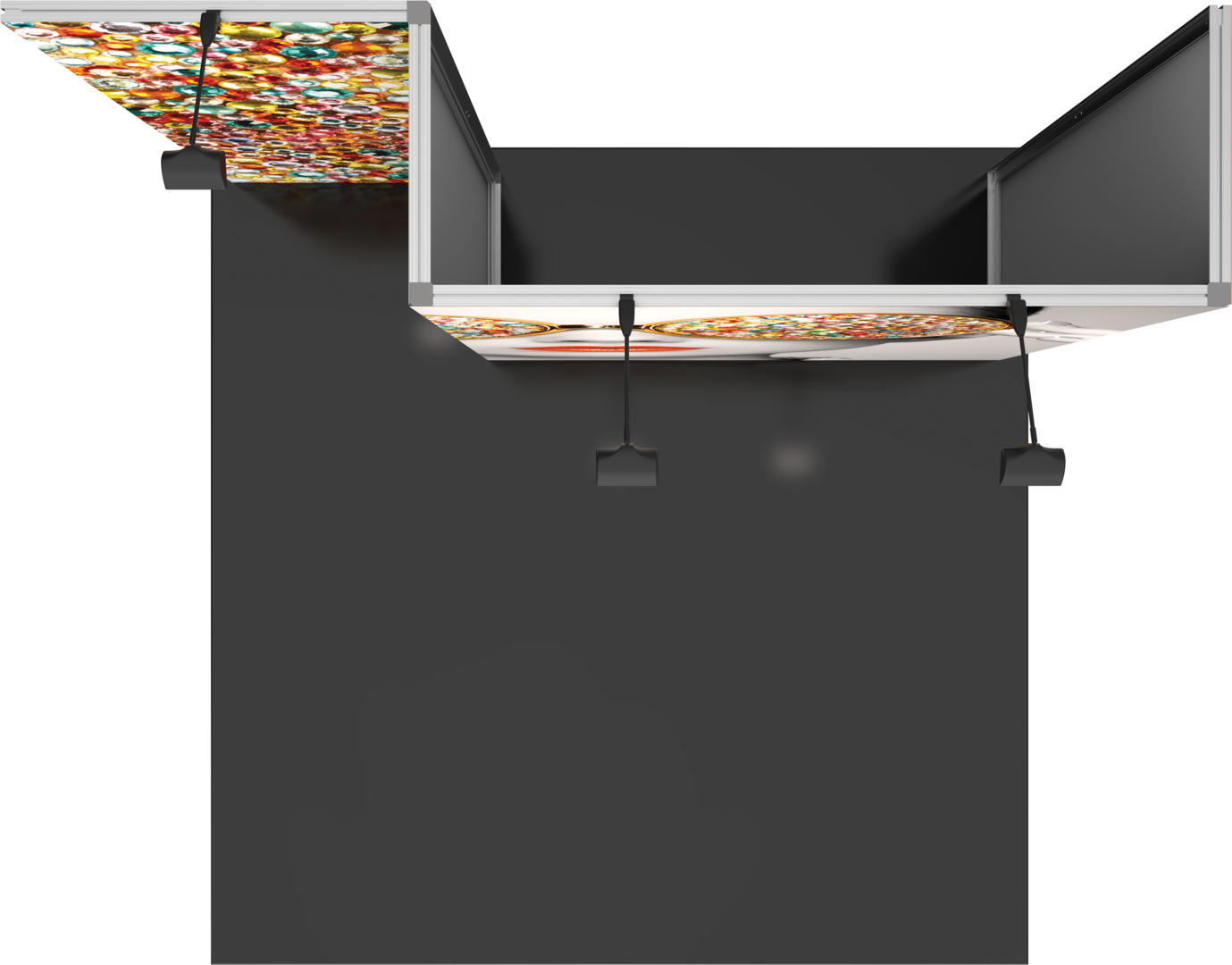 10ft x 10ft Vector Frame Master Modular Backwall Kit 03 (Graphic Only)