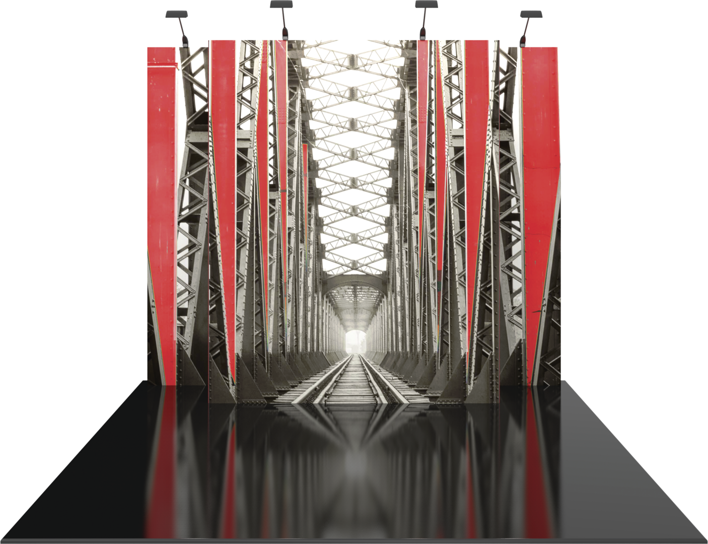 10ft x 10ft Vector Frame Master Modular Backwall Kit 04A (Graphic Only)