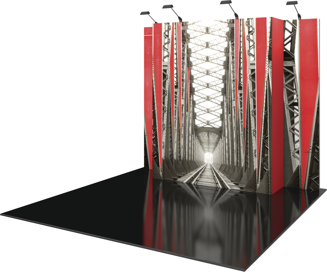 10ft x 10ft Vector Frame Master Modular Backwall Kit 04A (Graphic Only)
