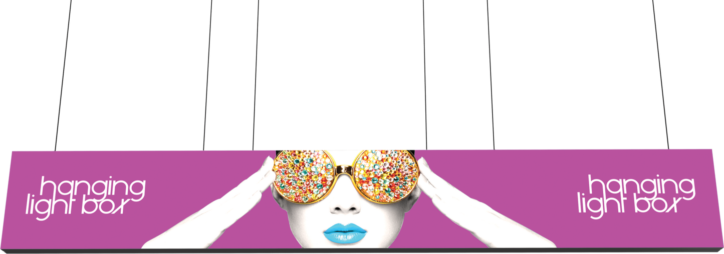 20ft x 3ft Vector Frame Hanging Light Box Single-Sided (Graphic Package)