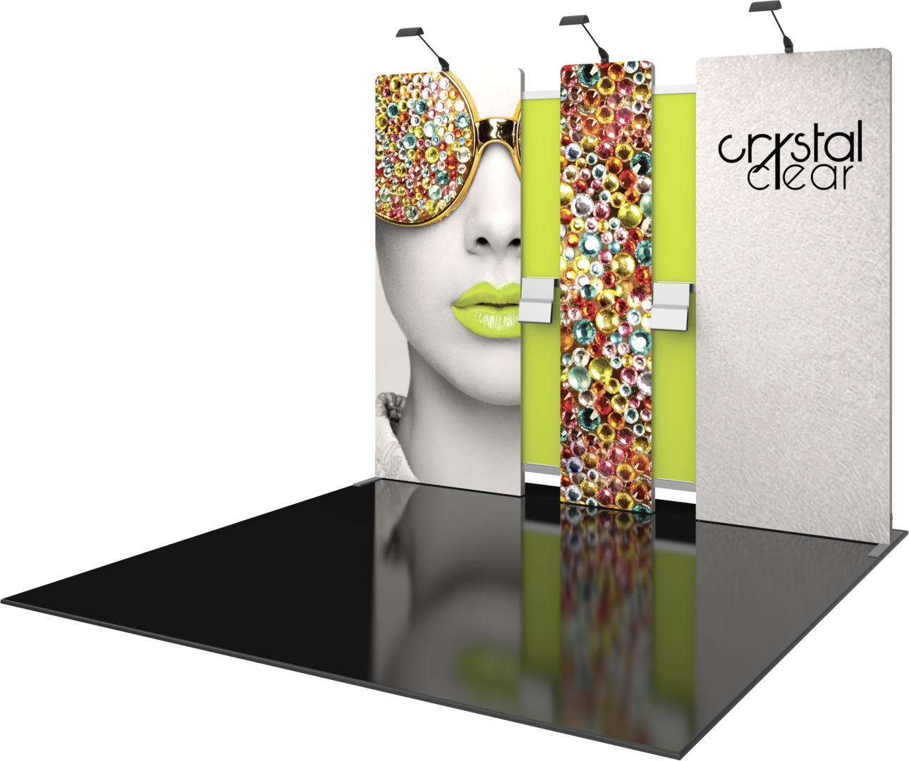 10ft x 10ft Vector Frame Master Modular Backwall Kit 13 (Graphic Package)