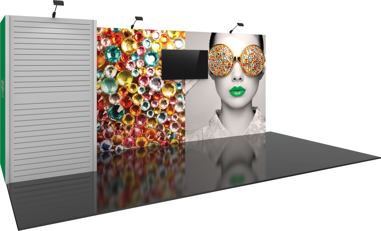 20ft x 10ft Vector Frame Master Modular Backwall Kit 26 (Graphic Only)