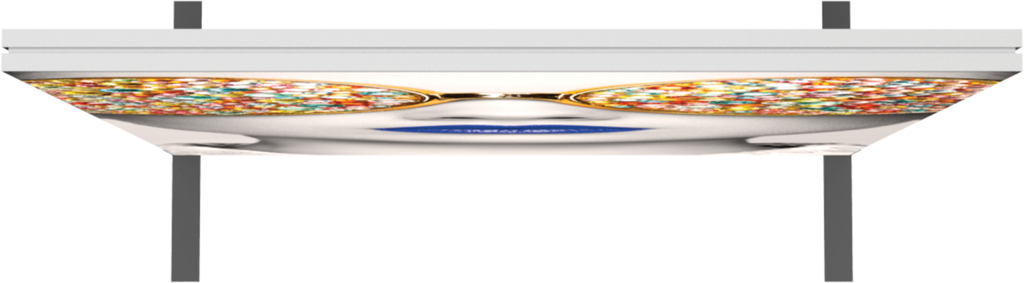 4ft x 6ft Vector Frame Rectangle 03 Fabric Banner Display Single-Sided Eclipse Blockout Fabric (Graphic Only)