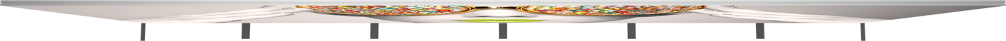 30ft x 8ft Vector Frame Rectangle 08 Fabric Banner Display Double-Sided Dye-Sublimated Fabric (Graphic Only)