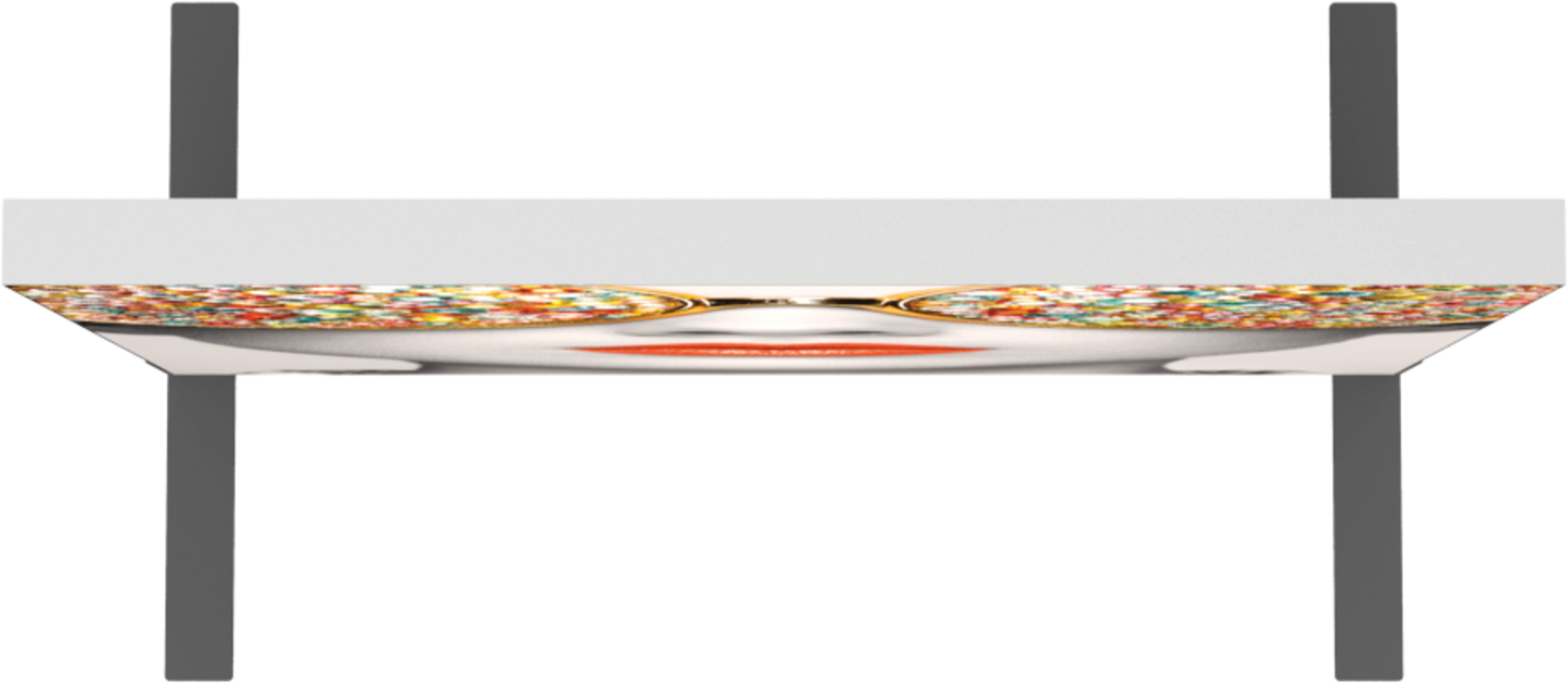 3ft x 3ft Vector Frame Square 01 Fabric Banner Display Double-Sided (Graphic Only)