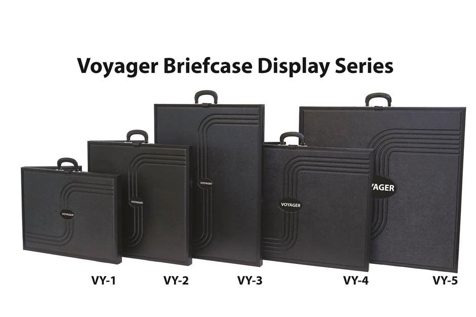 5ft x 2ft Voyager Supreme Tabletop Briefcase Display (Graphic Package)