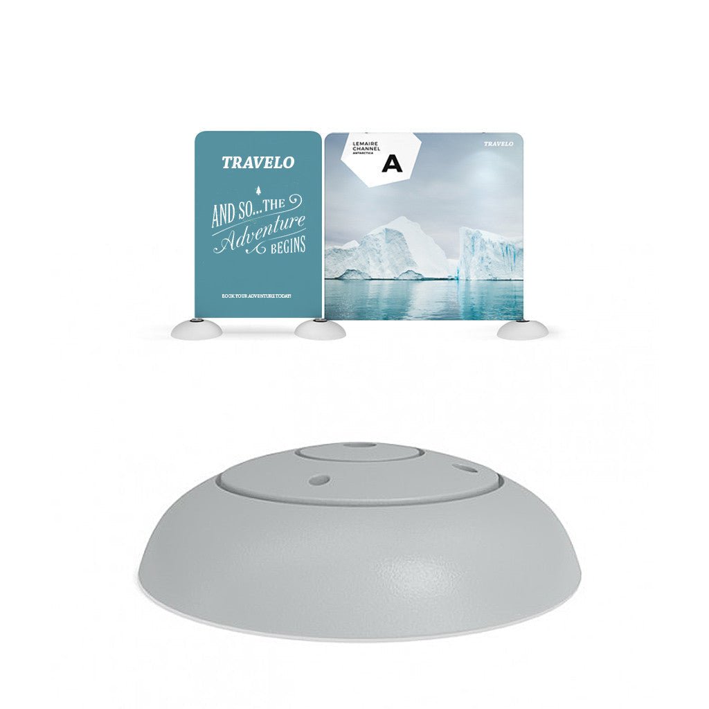 Water - fill support Bubble Base w/Half Fabric Graphic Print (Graphic Only) - All4Displays