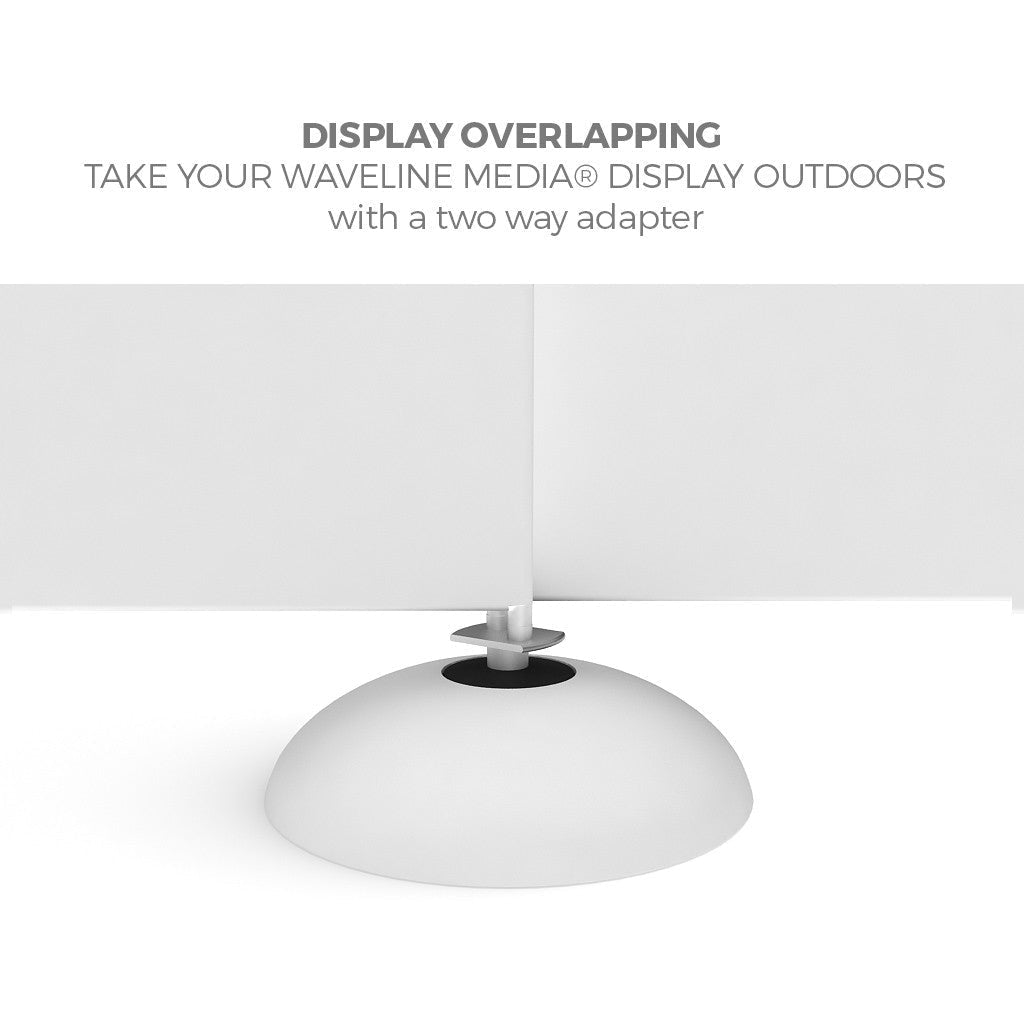 Water - fill support Bubble Base w/Half Fabric Graphic Print (Graphic Only) - All4Displays
