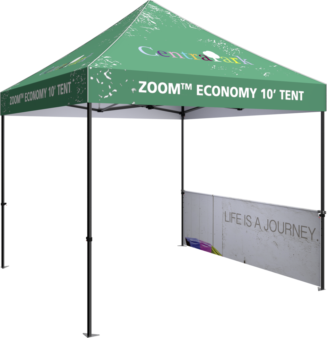 10ft x 10ft Zoom Economy and Standard Popup Tent Half Wall (Hardware Only)
