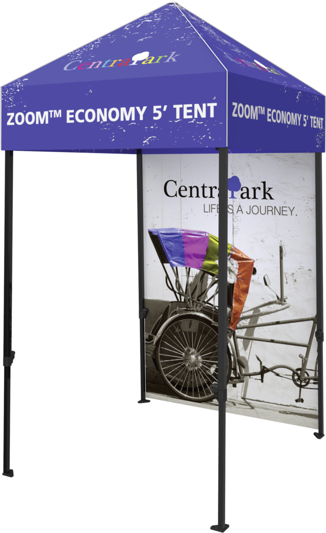 5ft x 5ft Zoom Economy Popup Tent (Canopy Graphic Only)