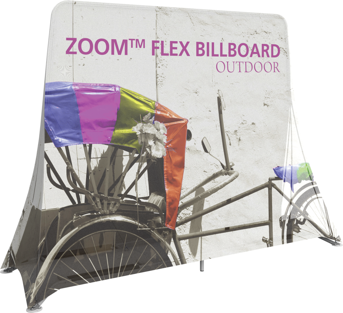 9ft x 7ft Zoom Flex Outdoor Billboard Double-Sided (Graphic Only)