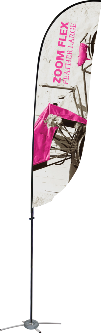 15ft Zoom Flex Large Flag (Hardware with Ground Spike Only)