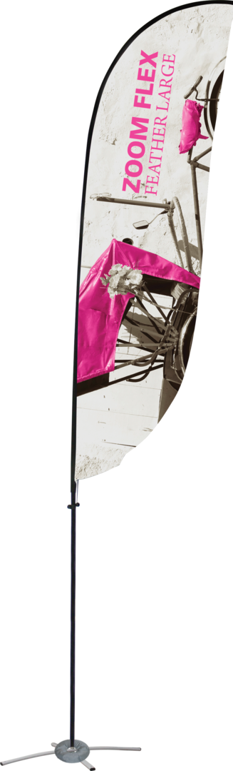 15ft Zoom Flex Large Flag Feather Single-Sided (Graphic Only)