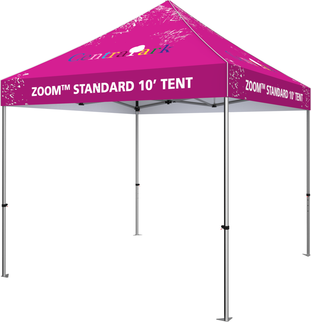 10ft x 10ft Zoom Standard Popup Tent (Custom Printed Graphic Package)
