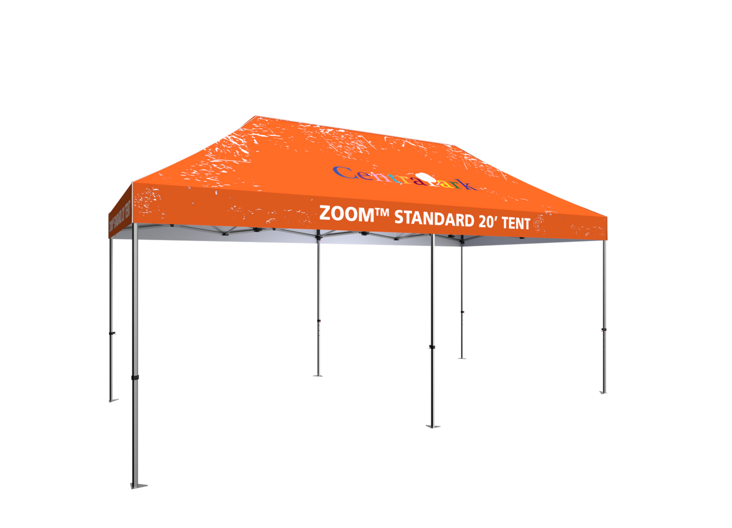 20ft x 10ft Zoom Standard Popup Tent Custom Printed (Canopy Graphic Only)