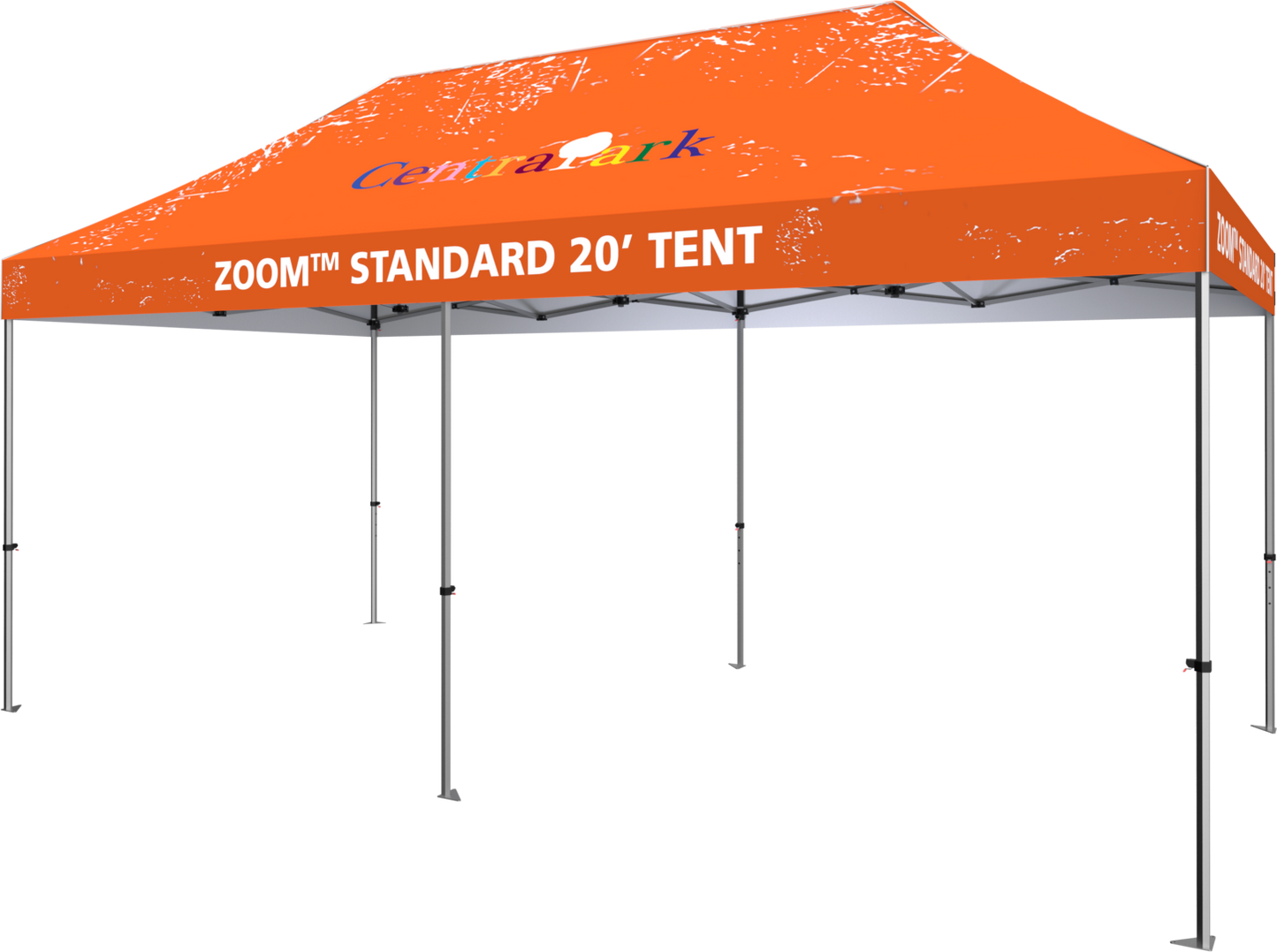 20ft x 10ft Zoom Standard Popup Tent Custom Printed (Canopy Graphic Only)